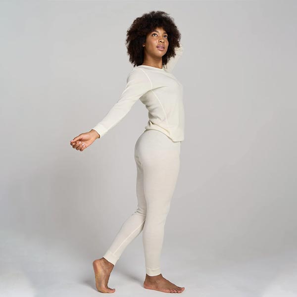 LAPASA Womens 100% Merino Wool Base Layer Set, Light/Mid Weight, Activewear  Thermal Underwear Top & Bottom L58&L91