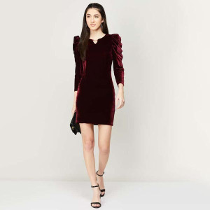 Women Textured Bodycon Dress-1